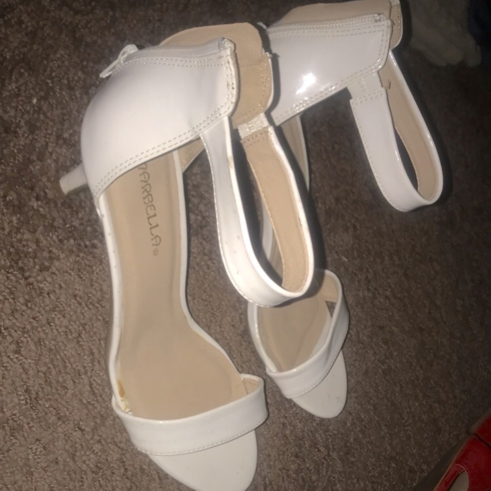 Marbella White Heels